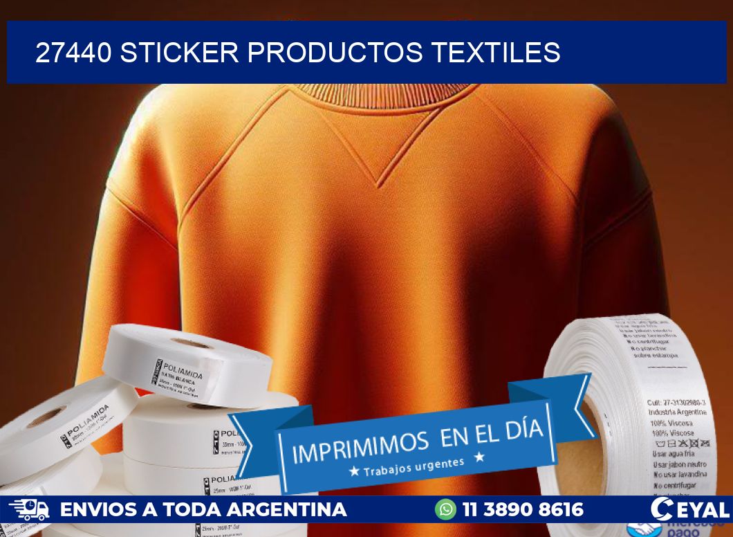 27440 STICKER PRODUCTOS TEXTILES