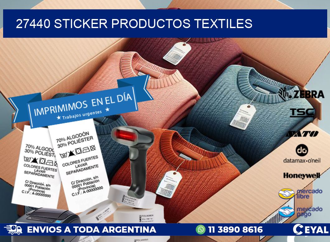 27440 STICKER PRODUCTOS TEXTILES