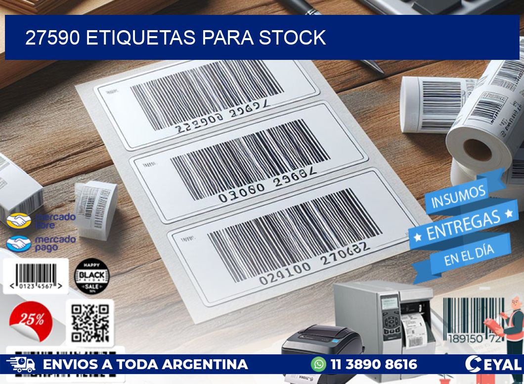 27590 ETIQUETAS PARA STOCK