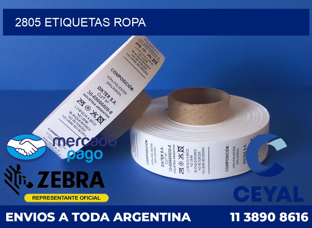 2805 ETIQUETAS ROPA