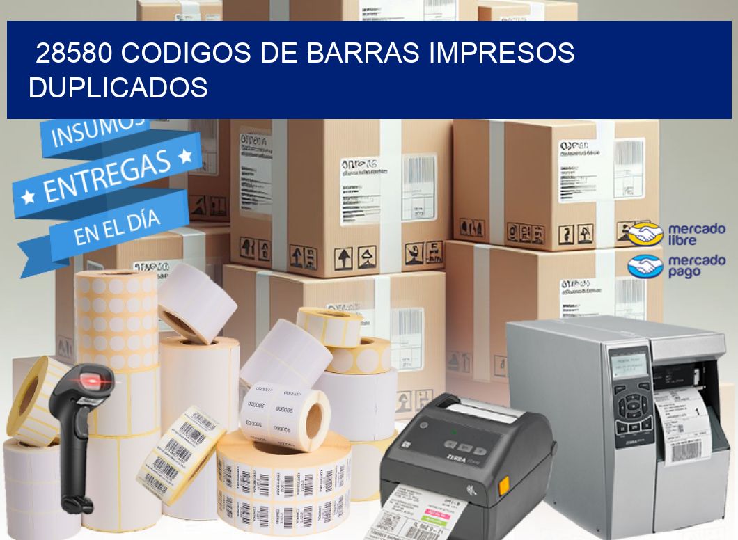 28580 codigos de barras impresos duplicados