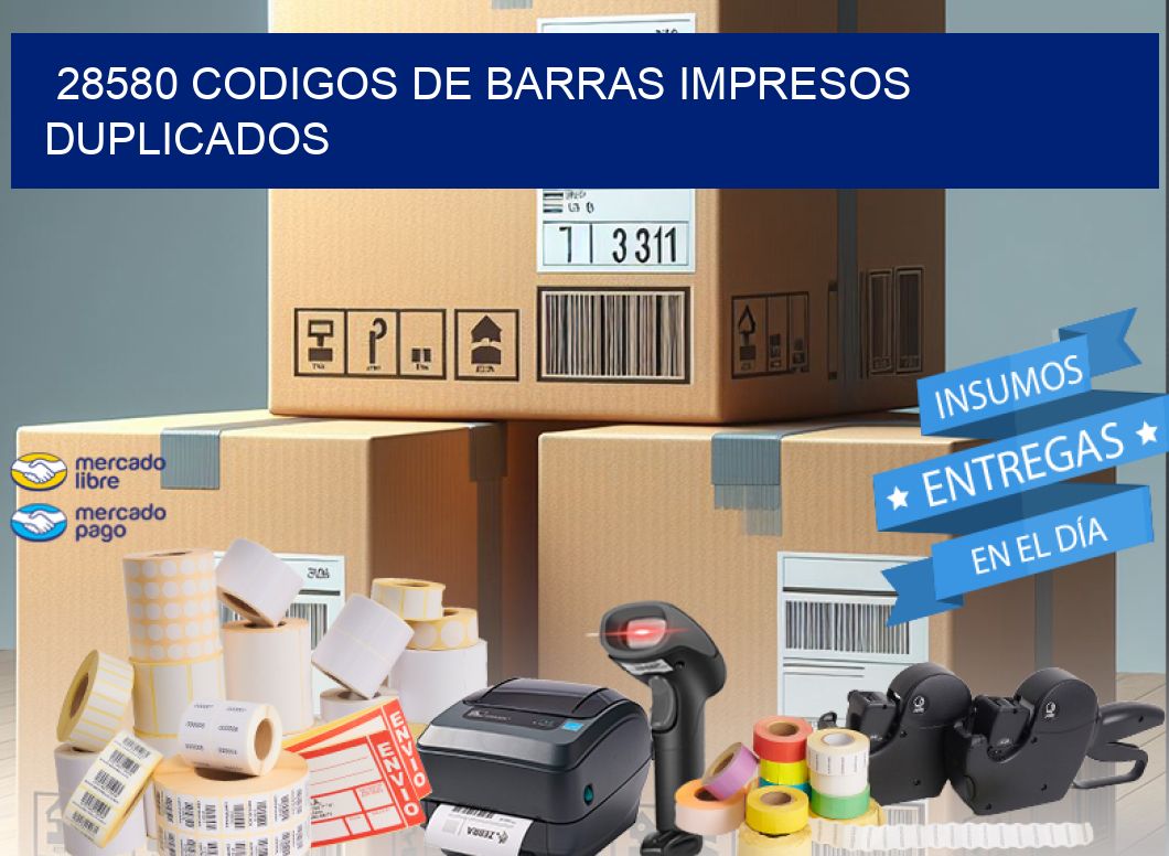 28580 codigos de barras impresos duplicados