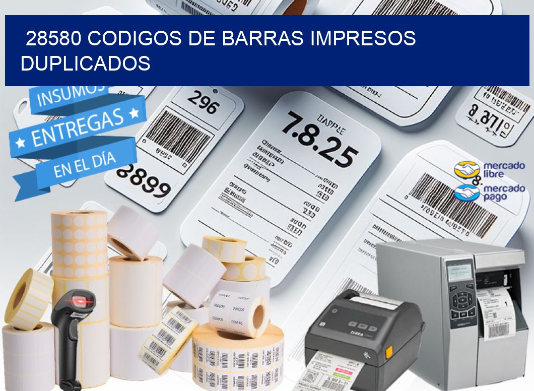 28580 codigos de barras impresos duplicados