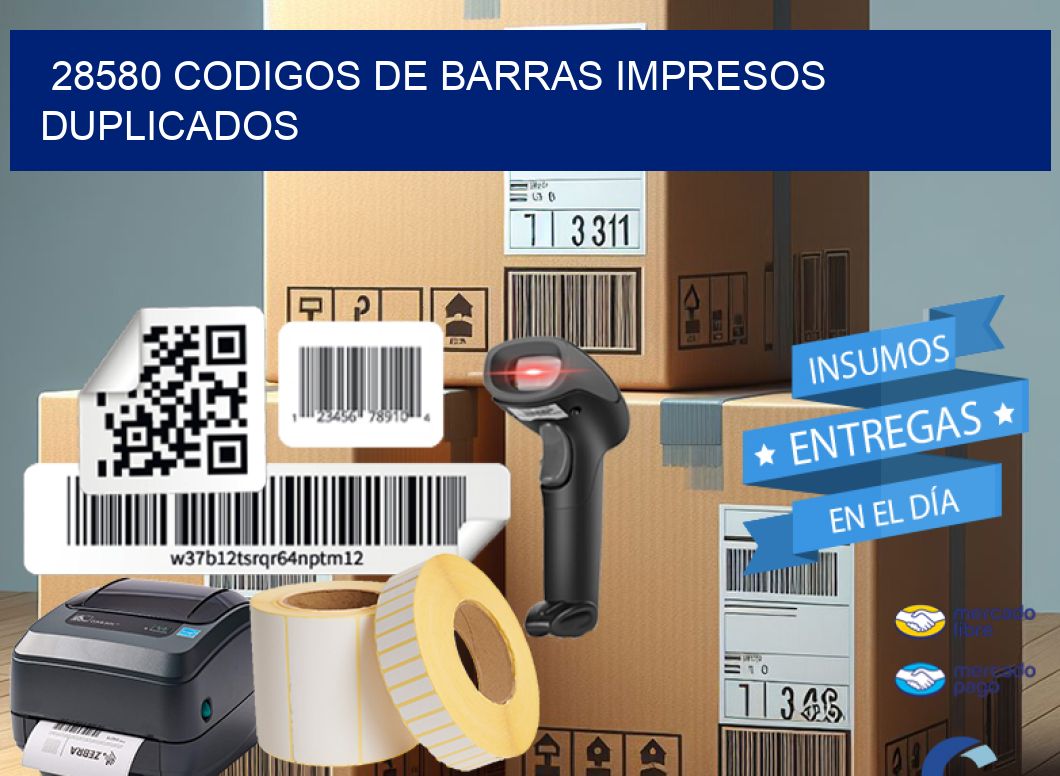 28580 codigos de barras impresos duplicados