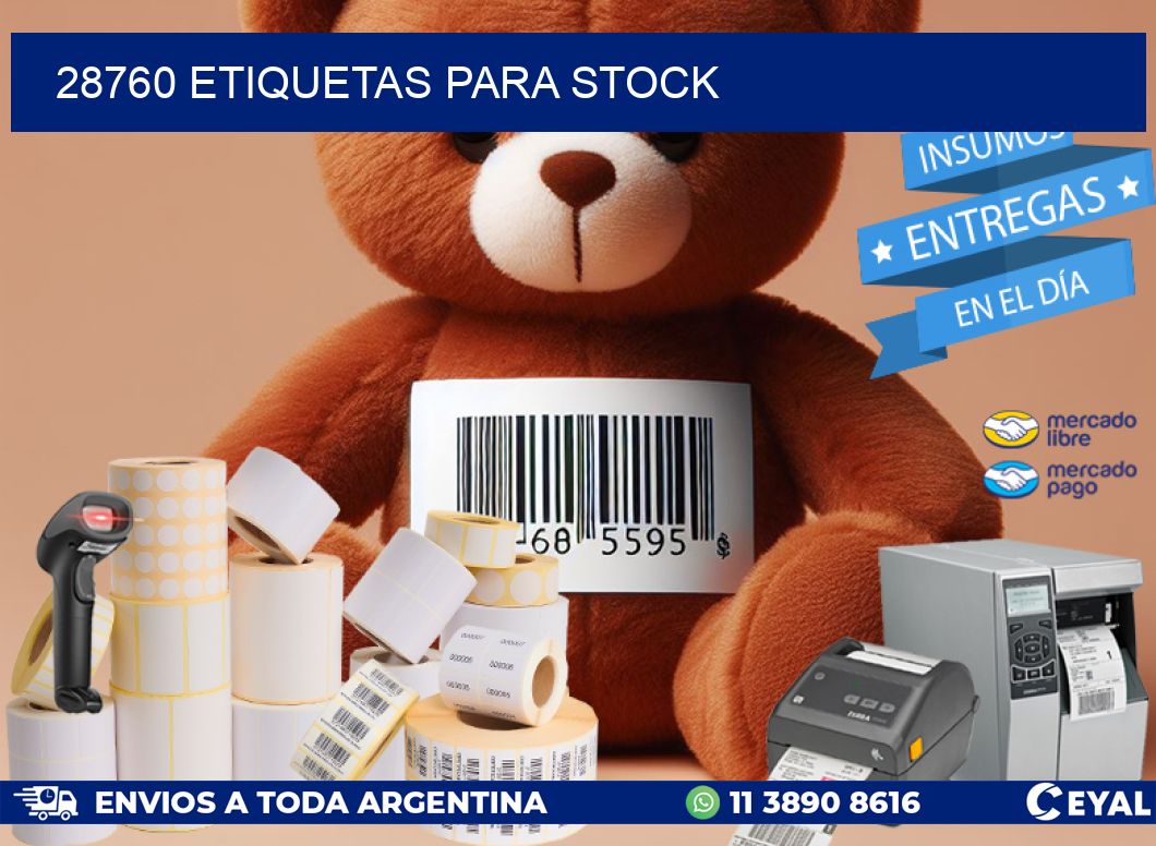 28760 ETIQUETAS PARA STOCK