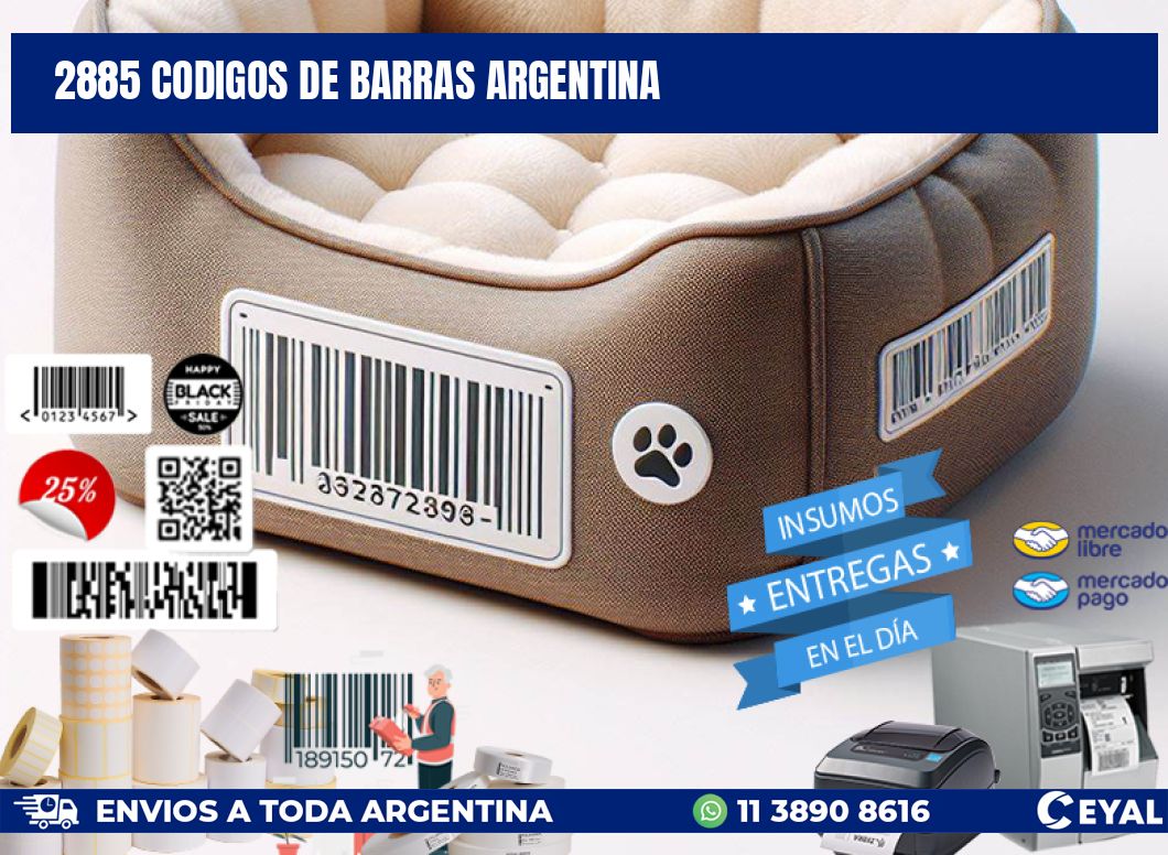 2885 CODIGOS DE BARRAS ARGENTINA