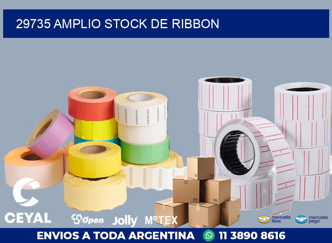 29735 AMPLIO STOCK DE RIBBON