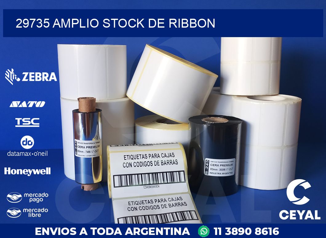 29735 AMPLIO STOCK DE RIBBON