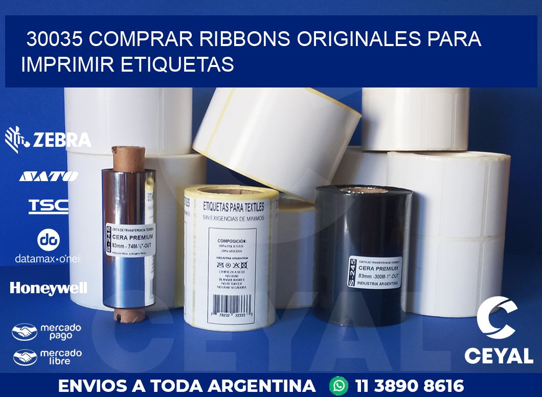 30035 COMPRAR RIBBONS ORIGINALES PARA IMPRIMIR ETIQUETAS