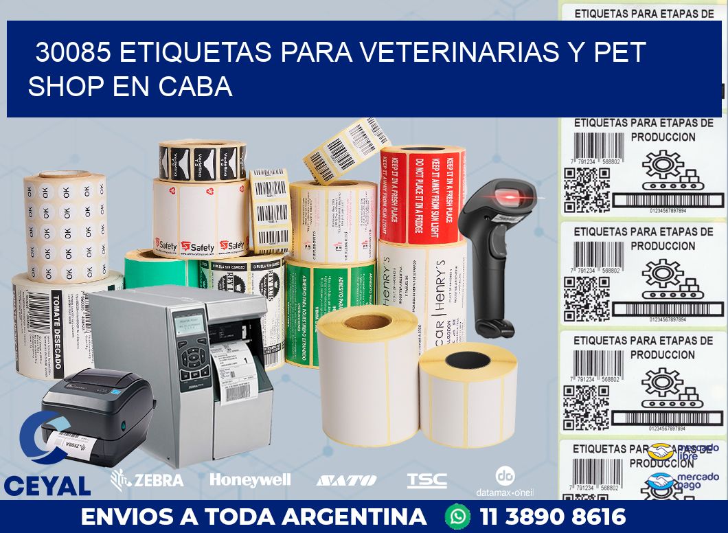 30085 ETIQUETAS PARA VETERINARIAS Y PET SHOP EN CABA