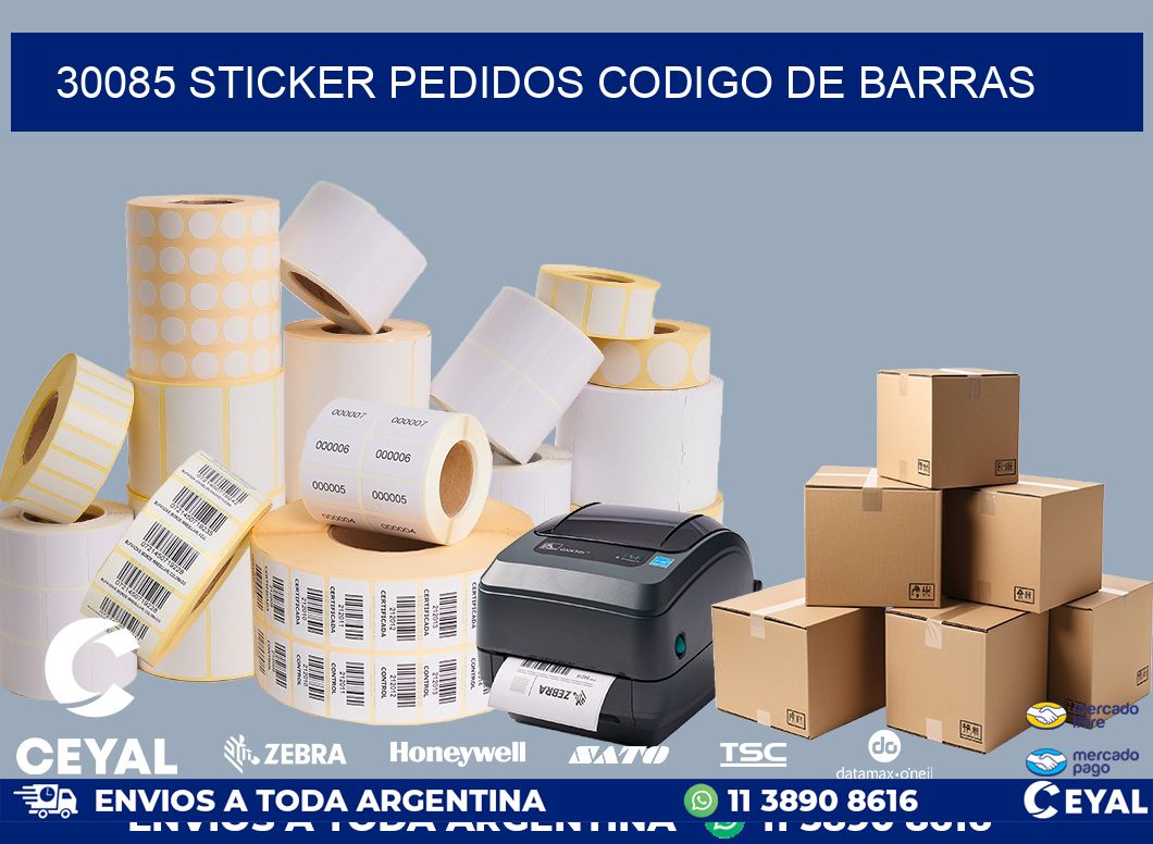 30085 STICKER PEDIDOS CODIGO DE BARRAS