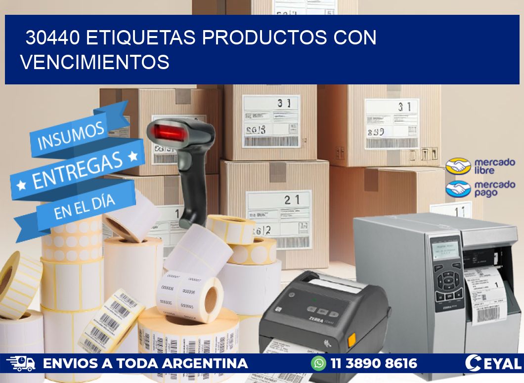 30440 Etiquetas productos con vencimientos