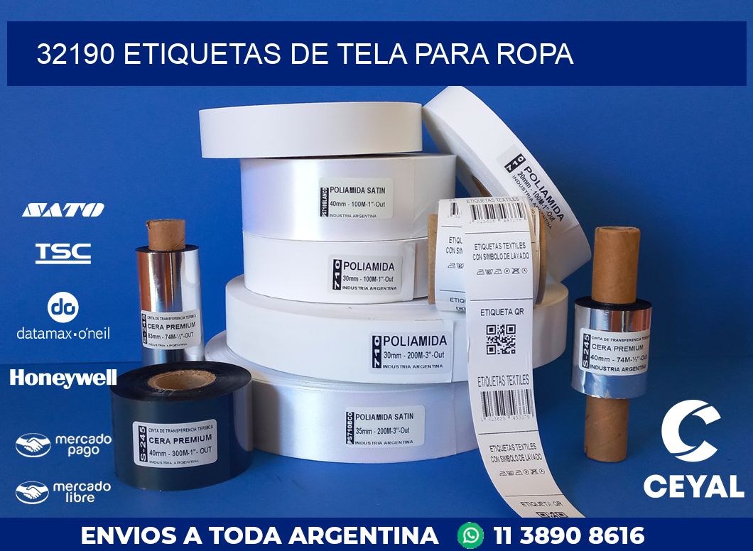 32190 ETIQUETAS DE TELA PARA ROPA