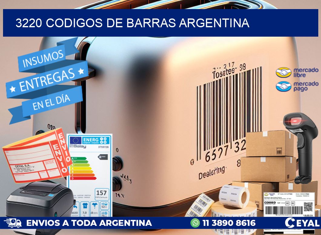 3220 CODIGOS DE BARRAS ARGENTINA