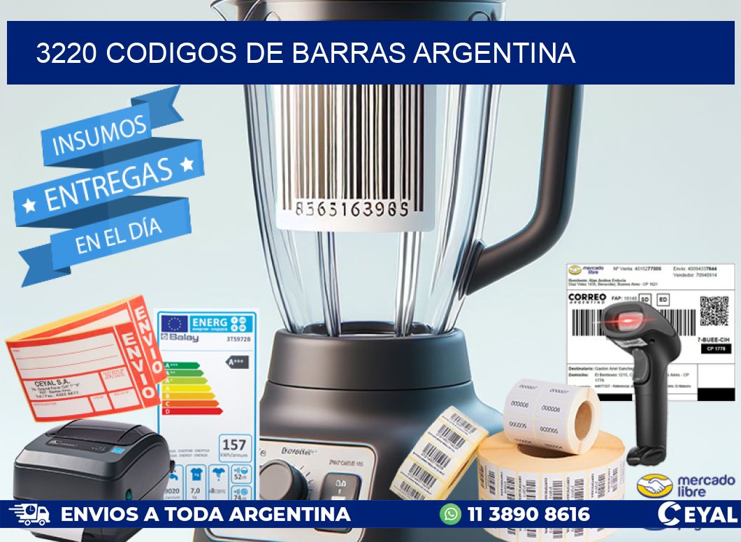 3220 CODIGOS DE BARRAS ARGENTINA