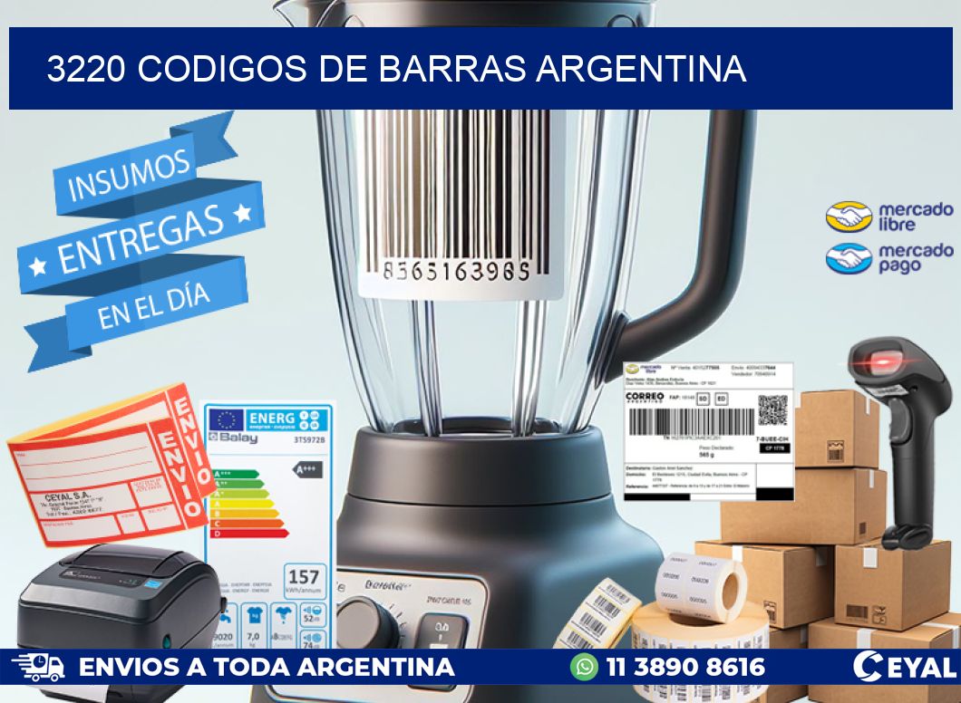 3220 CODIGOS DE BARRAS ARGENTINA