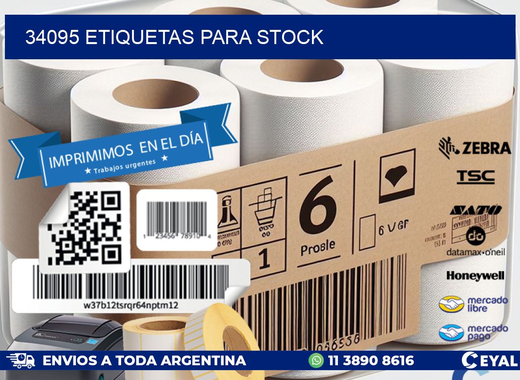 34095 ETIQUETAS PARA STOCK