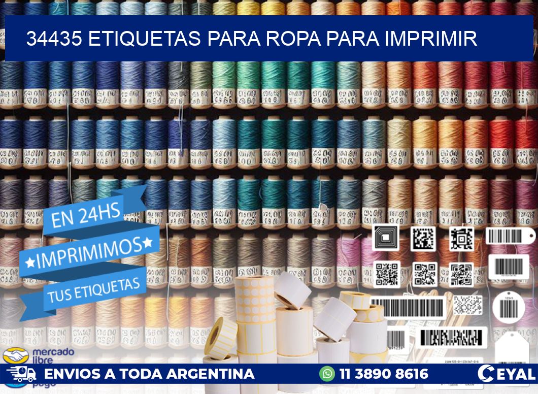 34435 ETIQUETAS PARA ROPA PARA IMPRIMIR