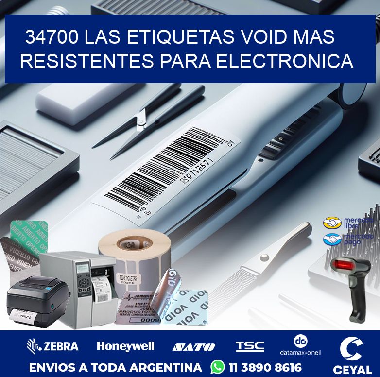34700 LAS ETIQUETAS VOID MAS RESISTENTES PARA ELECTRONICA
