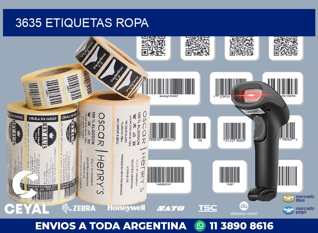 3635 ETIQUETAS ROPA