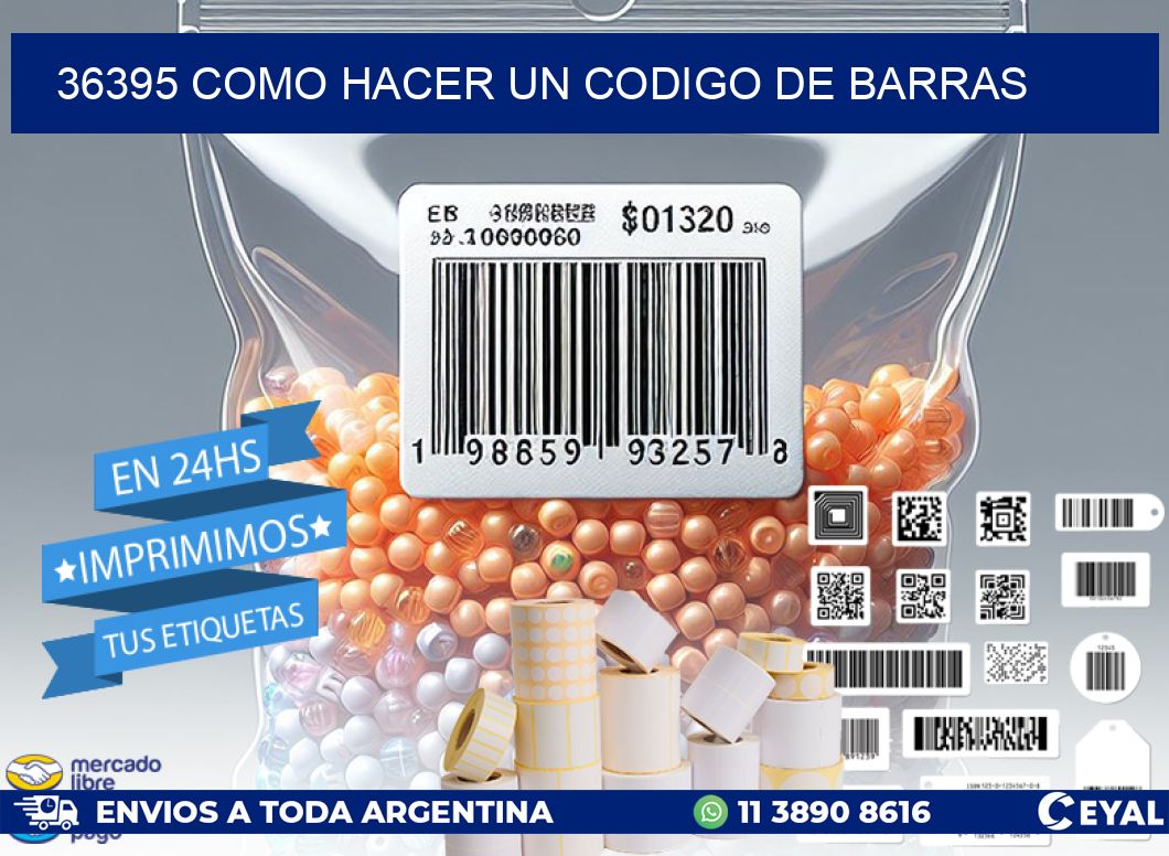 36395 como hacer un codigo de barras