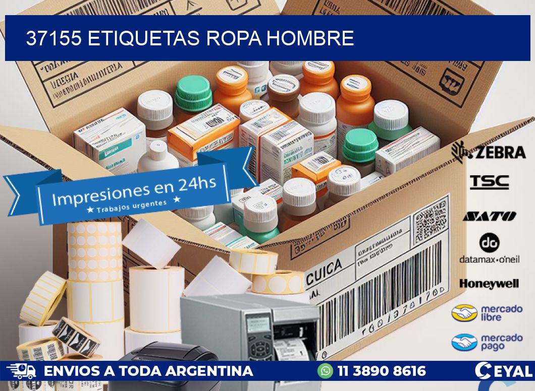 37155 ETIQUETAS ROPA HOMBRE