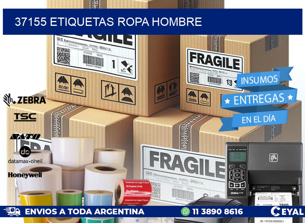 37155 ETIQUETAS ROPA HOMBRE