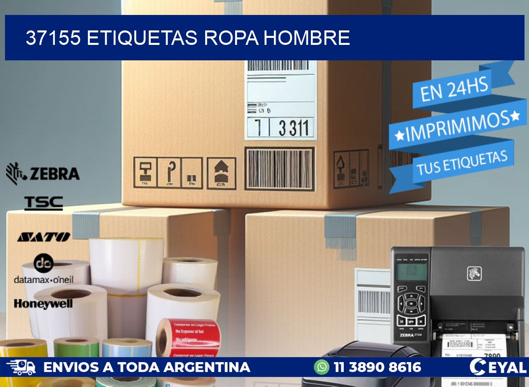 37155 ETIQUETAS ROPA HOMBRE