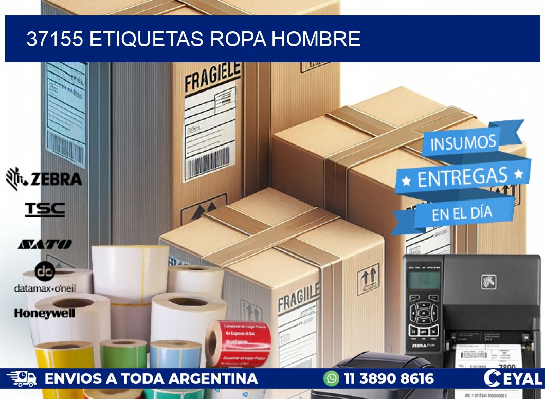 37155 ETIQUETAS ROPA HOMBRE