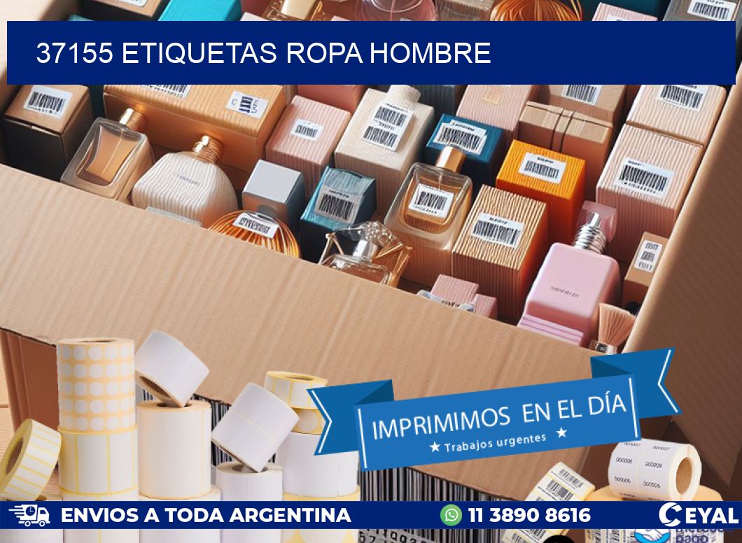 37155 ETIQUETAS ROPA HOMBRE