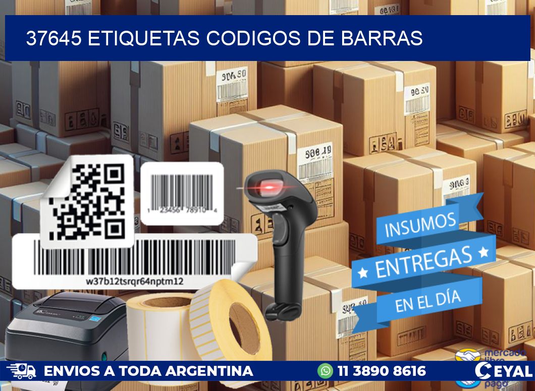 37645 etiquetas codigos de barras