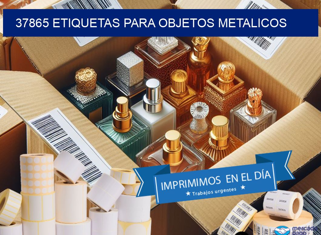37865 etiquetas para objetos metalicos