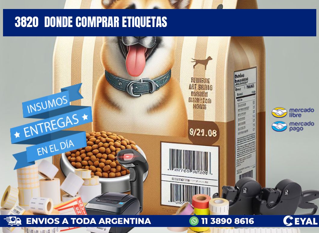 3820  donde comprar etiquetas