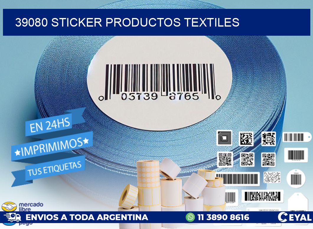 39080 STICKER PRODUCTOS TEXTILES