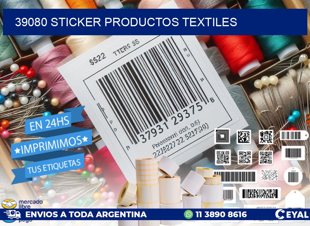 39080 STICKER PRODUCTOS TEXTILES