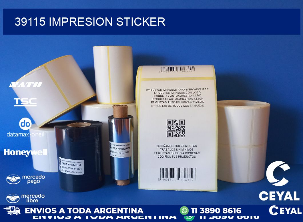 39115 Impresion sticker