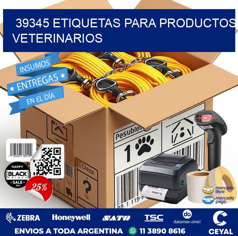 39345 ETIQUETAS PARA PRODUCTOS VETERINARIOS