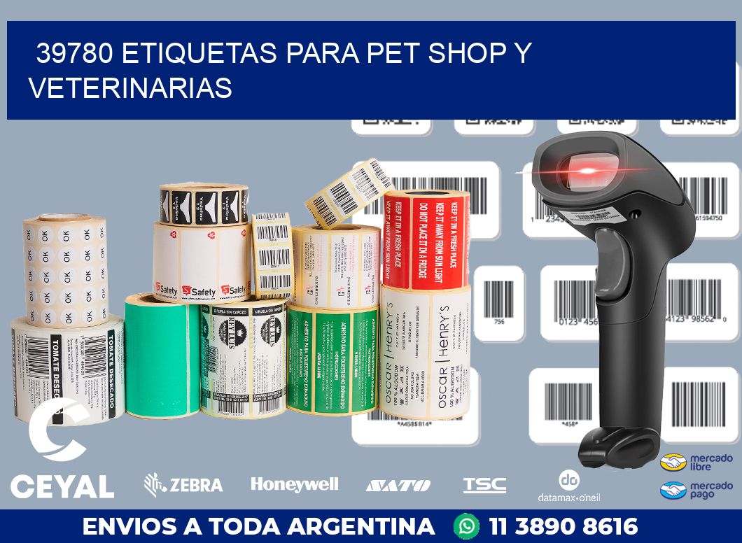 39780 ETIQUETAS PARA PET SHOP Y VETERINARIAS
