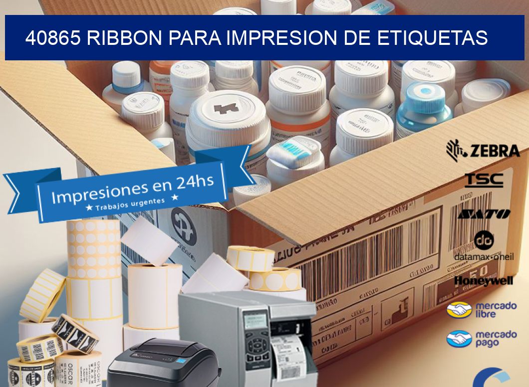 40865 RIBBON PARA IMPRESION DE ETIQUETAS