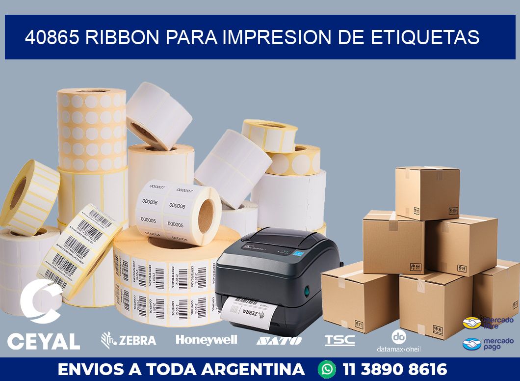 40865 RIBBON PARA IMPRESION DE ETIQUETAS