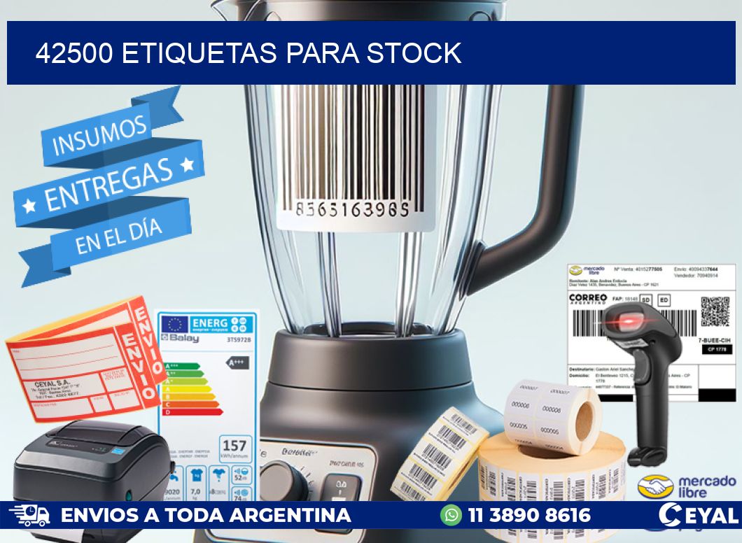 42500 ETIQUETAS PARA STOCK