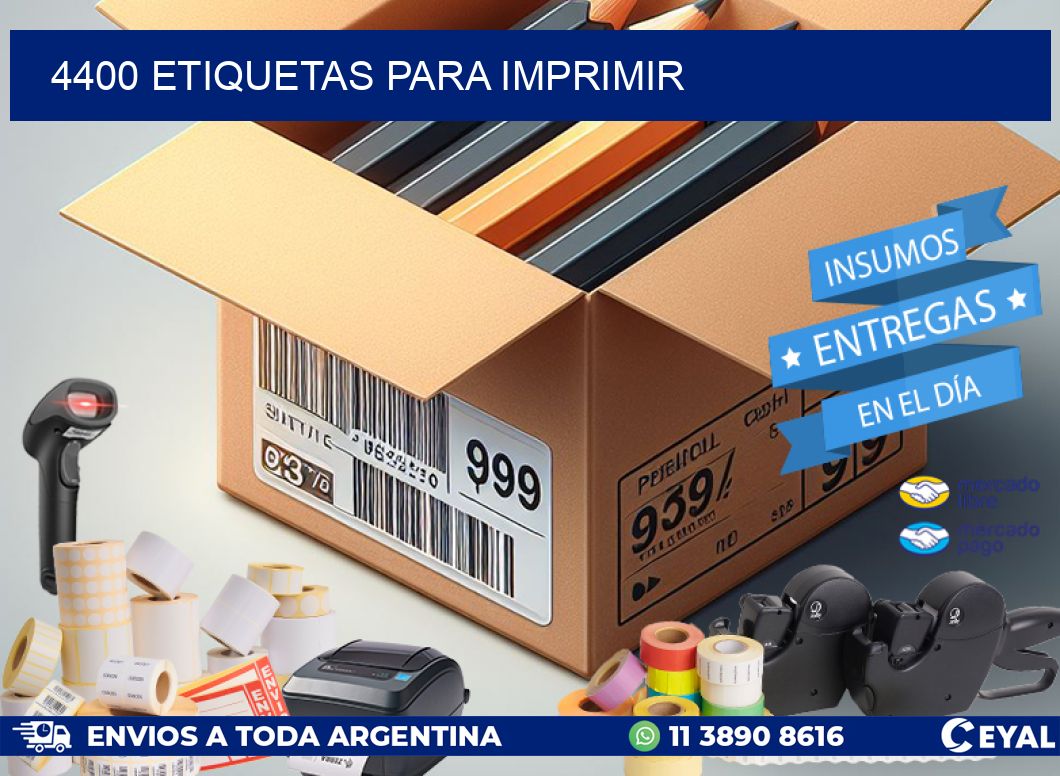 4400 etiquetas para imprimir