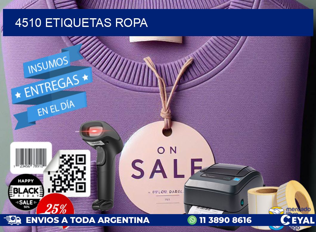4510 ETIQUETAS ROPA