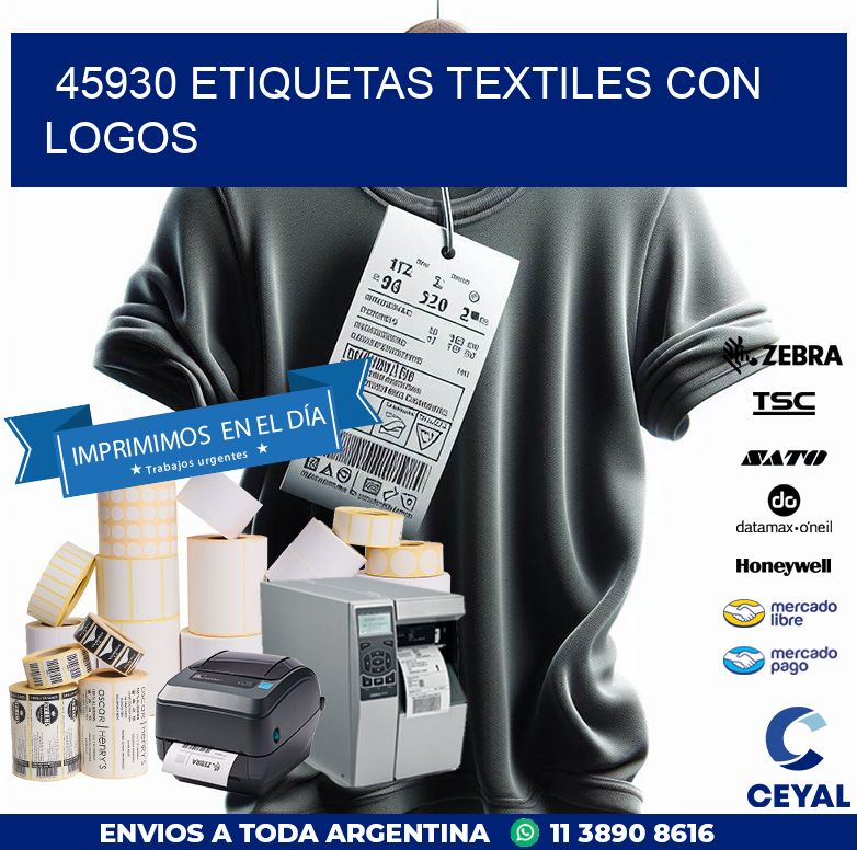45930 ETIQUETAS TEXTILES CON LOGOS