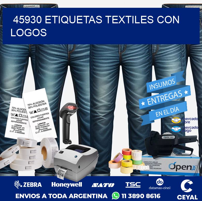 45930 ETIQUETAS TEXTILES CON LOGOS