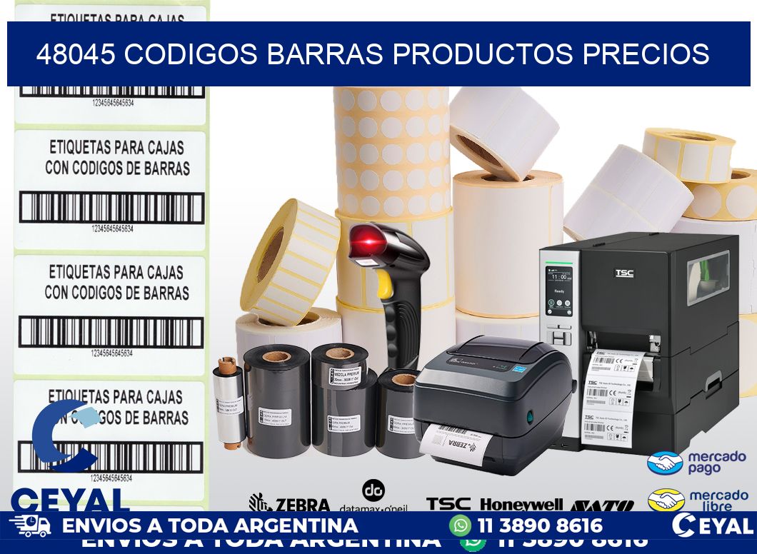 48045 CODIGOS BARRAS PRODUCTOS PRECIOS