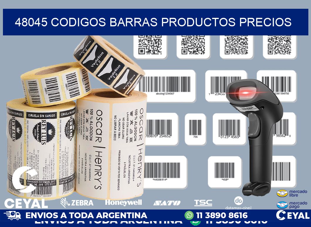 48045 CODIGOS BARRAS PRODUCTOS PRECIOS