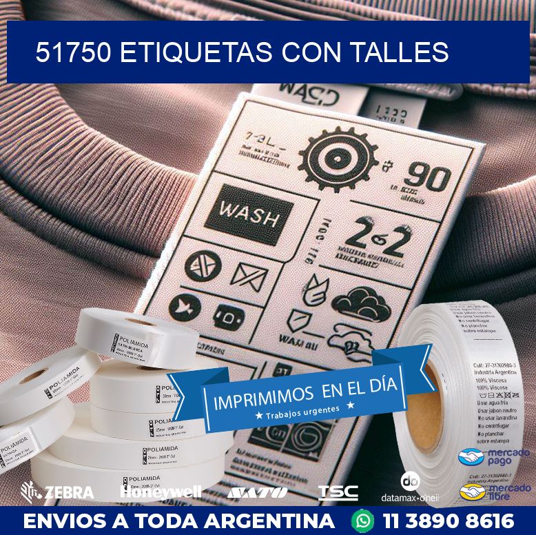 51750 ETIQUETAS CON TALLES