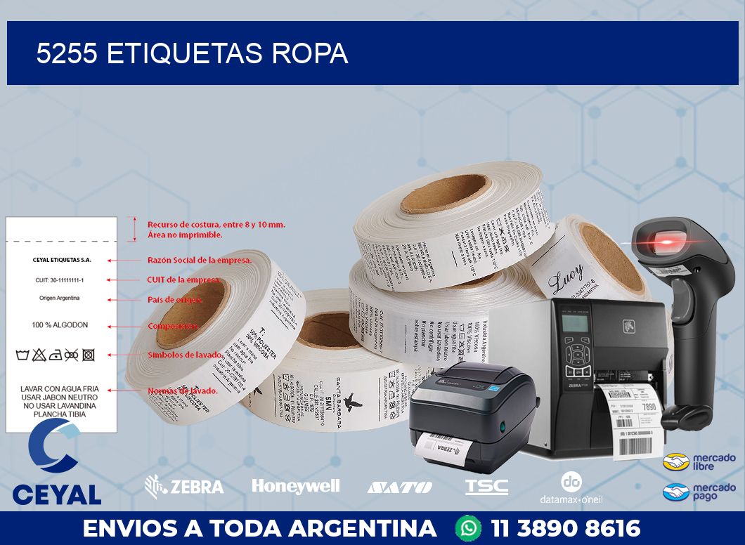 5255 ETIQUETAS ROPA