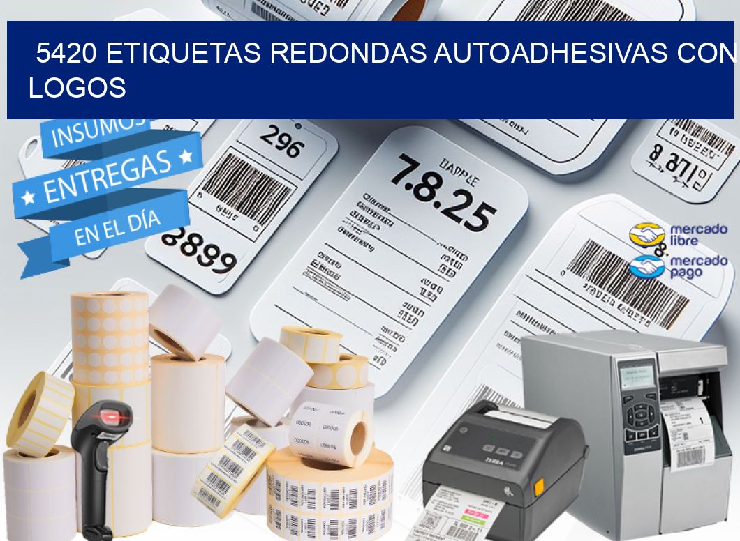 5420 ETIQUETAS REDONDAS AUTOADHESIVAS CON LOGOS